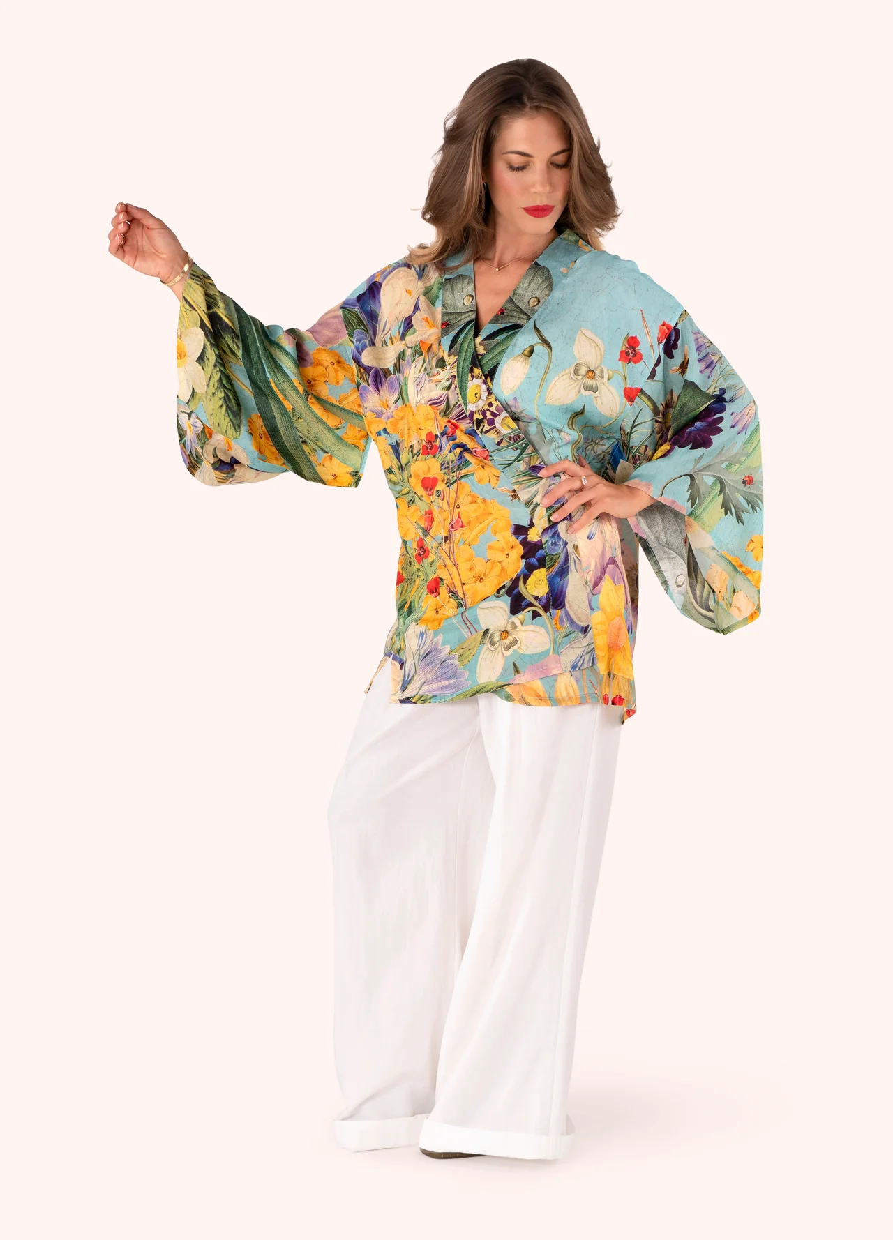 Powder Kimono Jacket - Spring Flora Powder Kimono Jacket - Spring Flora