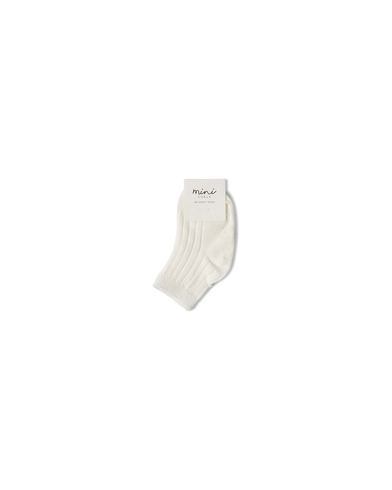 Chalk Be Happy Baby Socks - Ivory Chalk Be Happy Baby Socks - Ivory