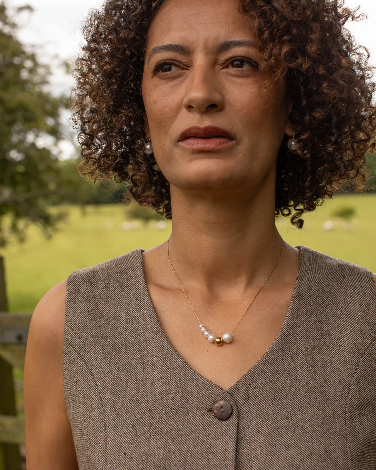Chalk Ashford Multi Ball Necklace - Gold Chalk Ashford Multi Ball Necklace - Gold