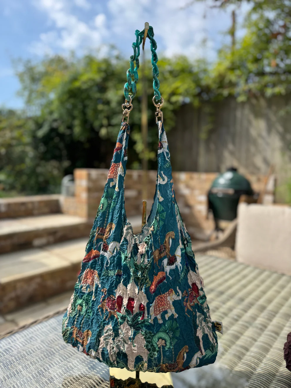 My Little Eco Bag - Turquoise Acrylic Handle for Your Eco Tote Bag My Little Eco Bag - Turquoise Acrylic Handle for Your Eco Tote Bag