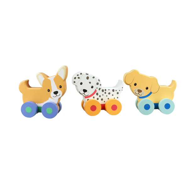 Orange Tree Toys Puppy Push Toys Set of 3 Orange Tree Toys Puppy Push Toys Set of 3