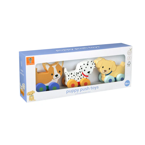 Orange Tree Toys Puppy Push Toys Set of 3 Orange Tree Toys Puppy Push Toys Set of 3