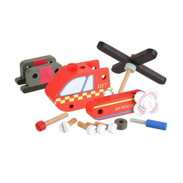 Orange Tree Toys Buildable Helicopter Orange Tree Toys Buildable Helicopter