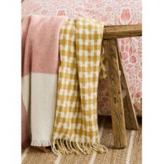 Laura Ashley Knapton Ochre Yellow Throw Laura Ashley Knapton Ochre Yellow Throw