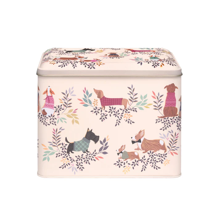Sara Miller Dapper Dogs XL Caddy Tin Sara Miller Dapper Dogs XL Caddy Tin