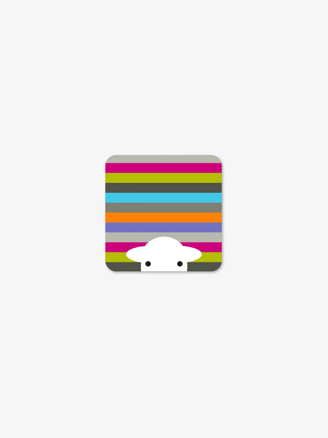Herdy Peep Stripe Coaster Herdy Peep Stripe Coaster