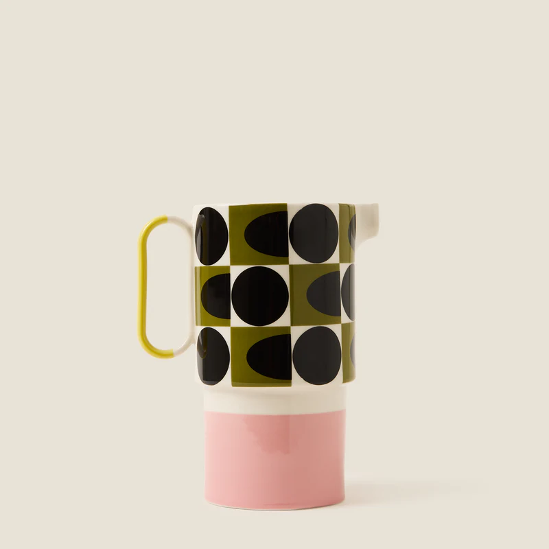 Orla Kiely Spot Square Oval Pitcher Jug Orla Kiely Spot Square Oval Pitcher Jug