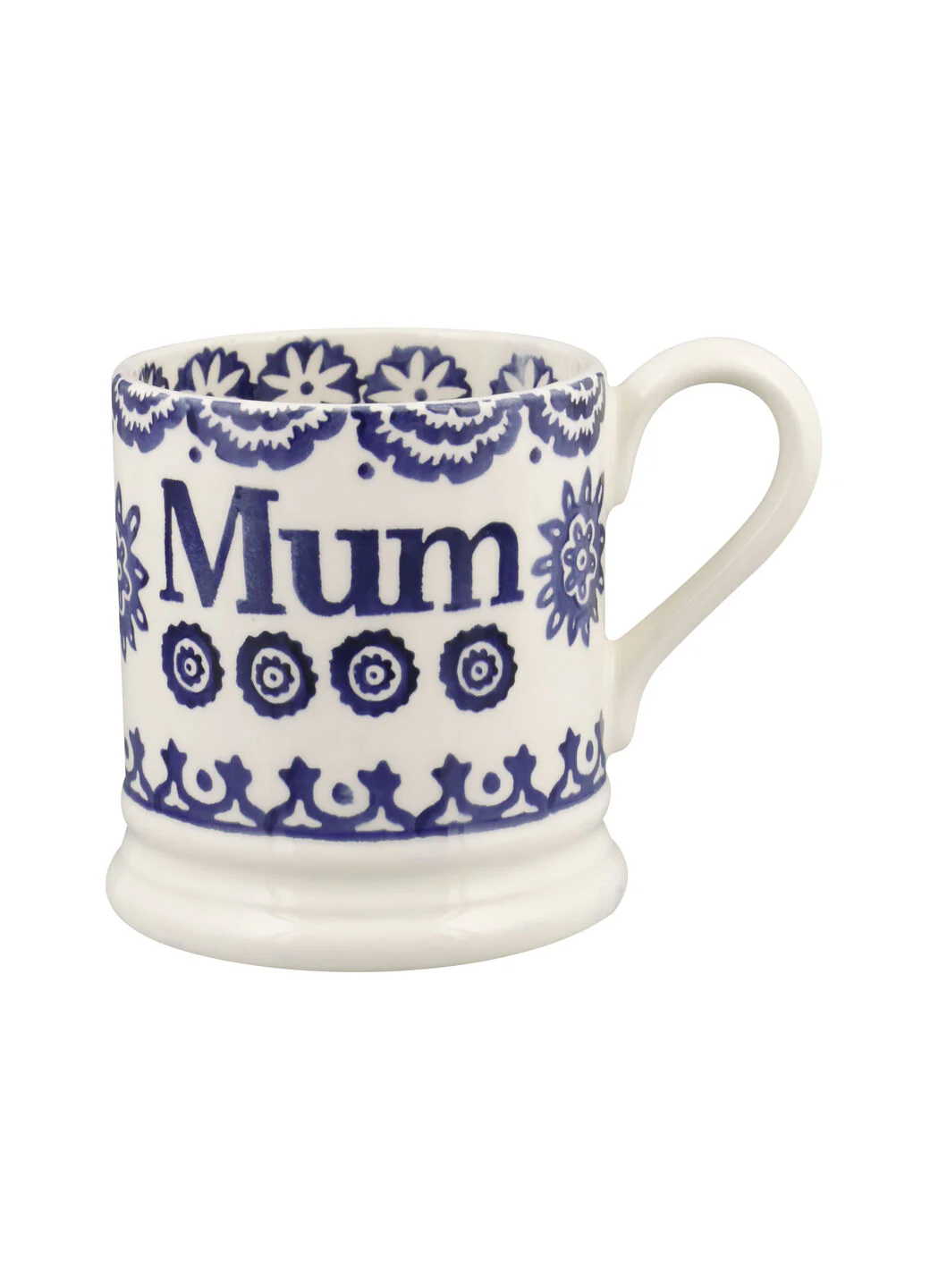 Emma Bridgewater Blue Hen & Border Mum 1/2 Pint Mug Emma Bridgewater Blue Hen & Border Mum 1/2 Pint Mug