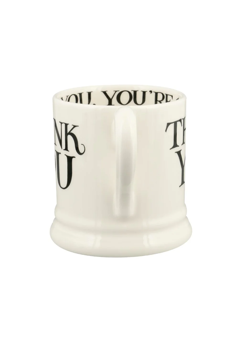 Emma Bridgewater Black Toast Thank You 1/2 Pint Mug Emma Bridgewater Black Toast Thank You 1/2 Pint Mug
