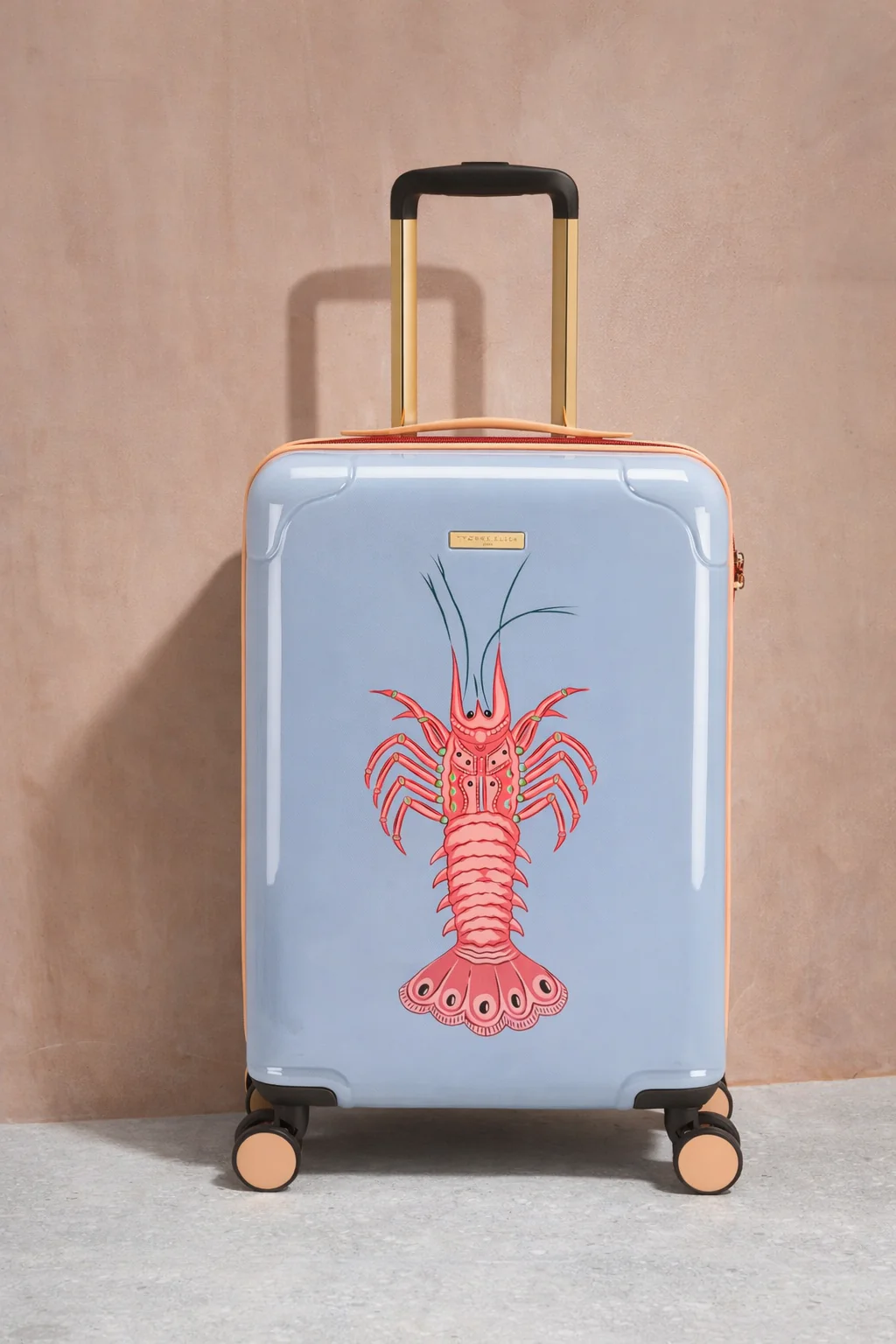 Yvonne Ellen Pale Blue Lobster Cabin Trolley Case 4 Wheels Yvonne Ellen Pale Blue Lobster Cabin Trolley Case 4 Wheels