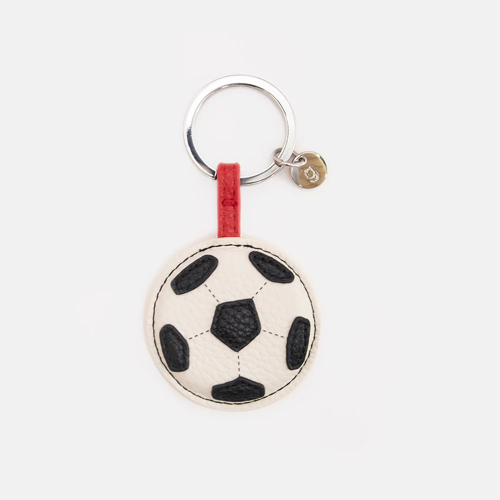 Caroline Gardner White/Black Football Keyring Caroline Gardner White/Black Football Keyring