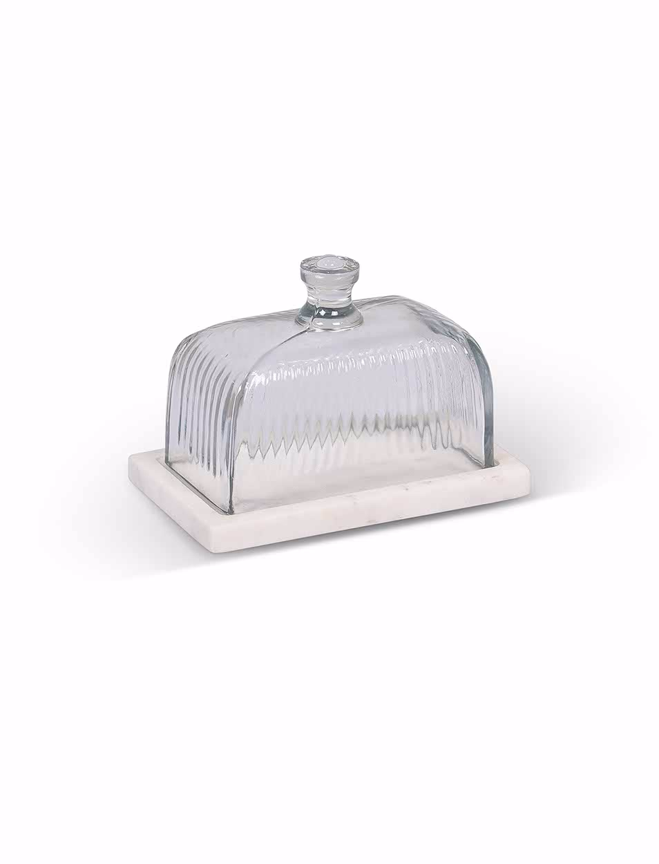 Garden Trading Brompton Butter Dish - White Marble Garden Trading Brompton Butter Dish - White Marble