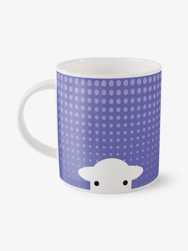 Herdy Peep in The Rain Mug - Purple Herdy Peep in The Rain Mug - Purple