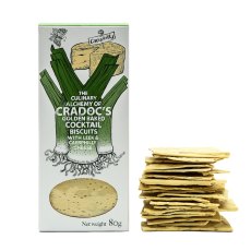 Cradoc's Crackers Caerphilly and Leeks 80g Cradoc's Crackers Caerphilly and Leeks 80g