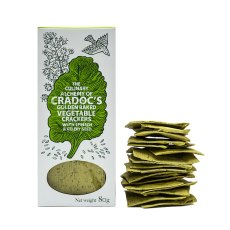 Cradoc's Vegetable Crackers Spinach and Celery Seed 80g Cradoc's Vegetable Crackers Spinach and Celery Seed 80g