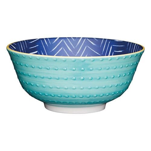 KitchenCraft Leafy Indigo Stoneware Bowl | At Portmeirion Online ...