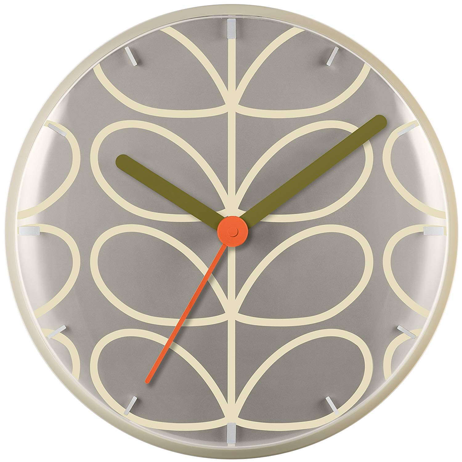 Orla Kiely Linear Stem Wall Clock Dandelion 