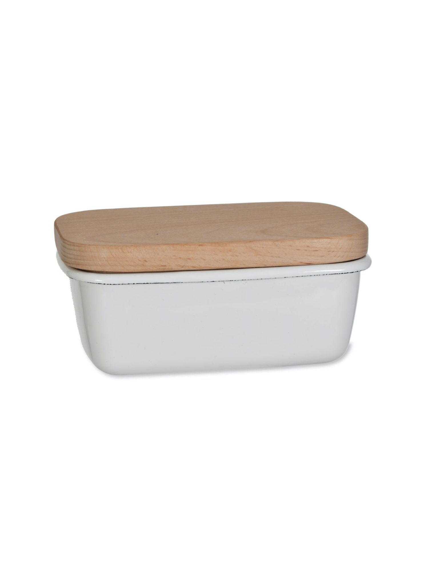 Enamel Butter Dish with Beech Lid | Buy Online Here - Portmeirion Online