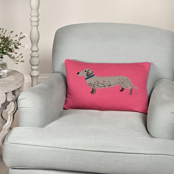 Sophie Allport Fetch Knitted Statement Cushion Cushions Portmeirion