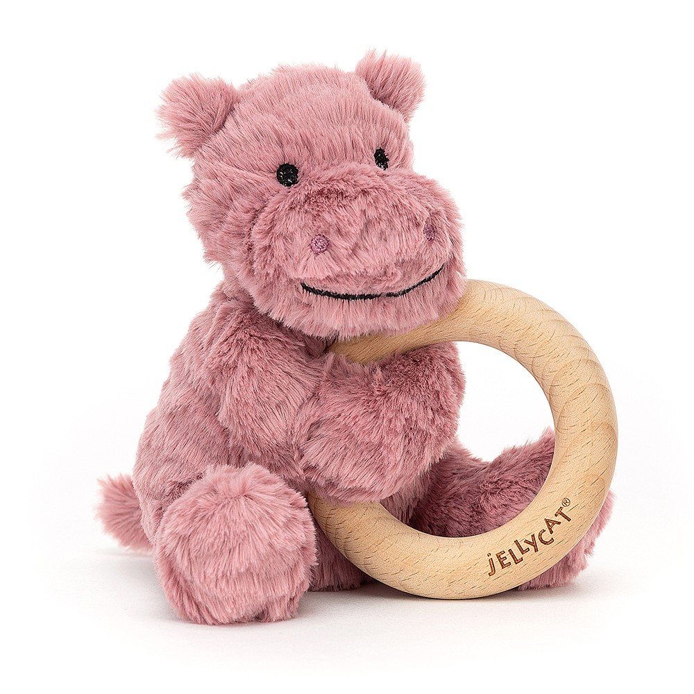 Fuddlewuddle Hippo Wooden Ring Toy | Buy Online Here - Portmeirion Online