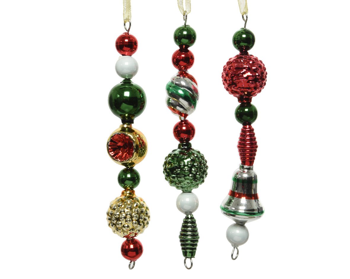 Glass Hanging Decorations Shiny Mix | Buy at Portmeirion Online ...