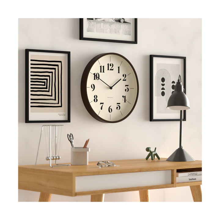 Newgate Mr Clarke Wall Clock - Dark Wood / Hopscotch | At Portmeirion ...