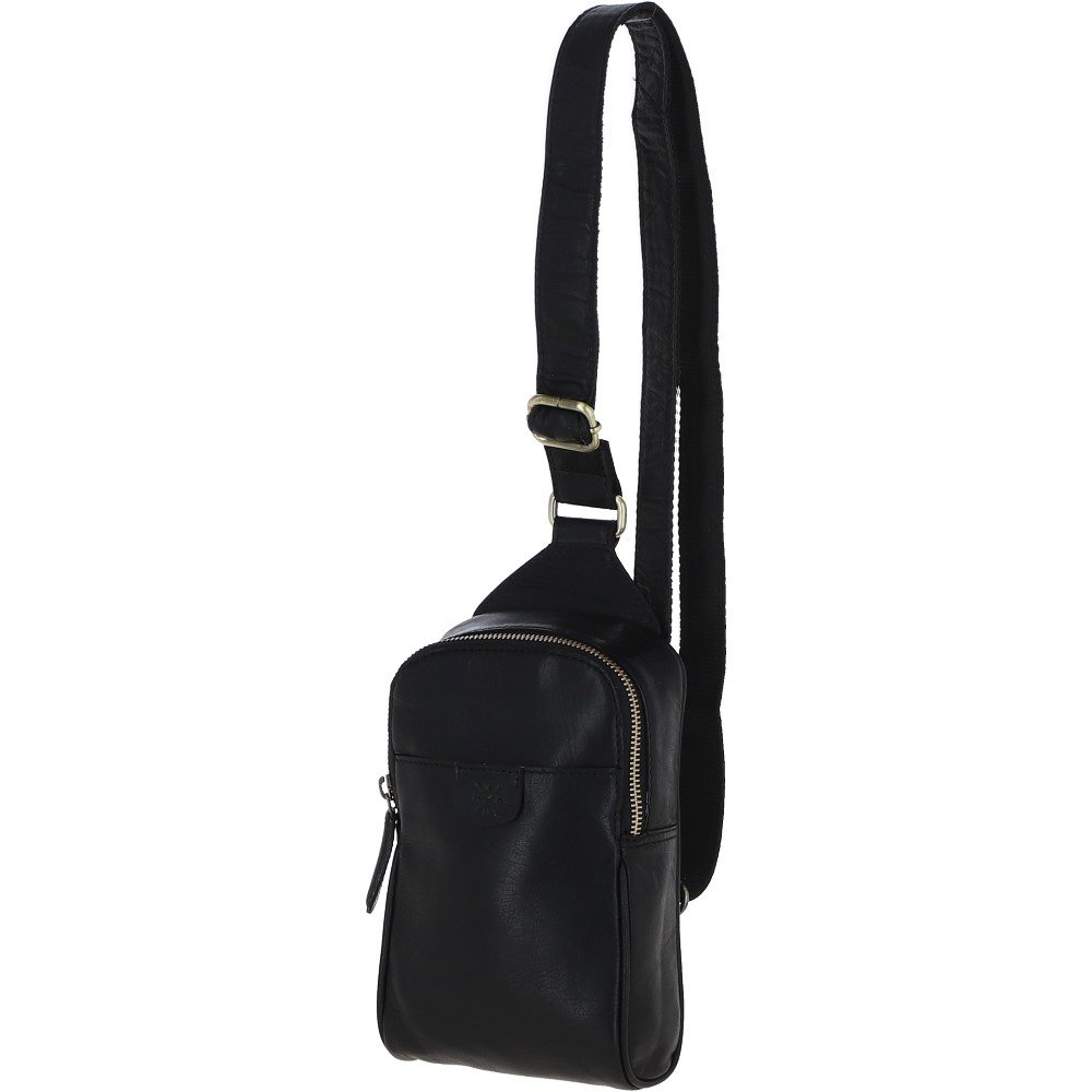 ASHWOOD Unisex Medium Luxury Leather Sling Bag Tan : Slingo Size: One