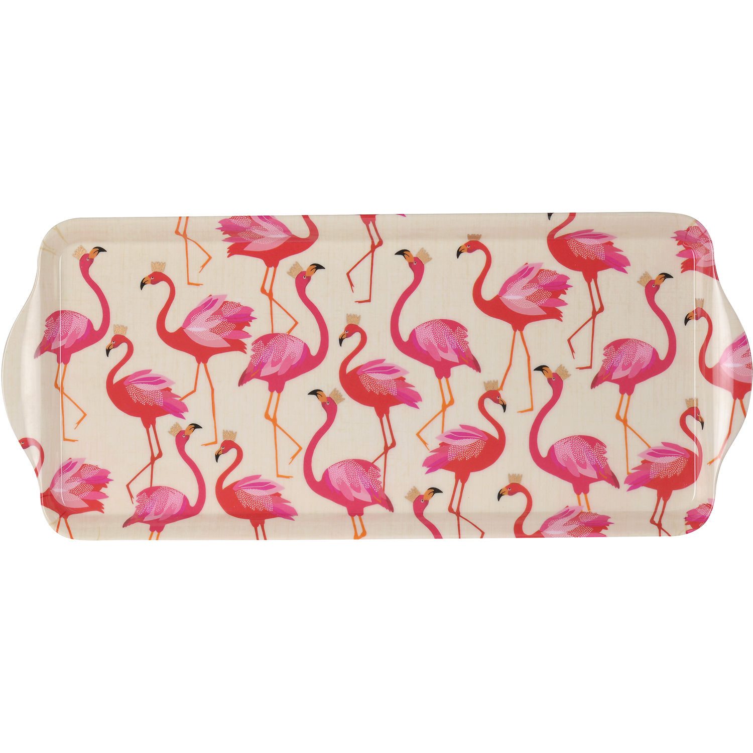 Sara Miller London D/C Sara Miller Flamingos Melamine Sandwich Tray 15 ...