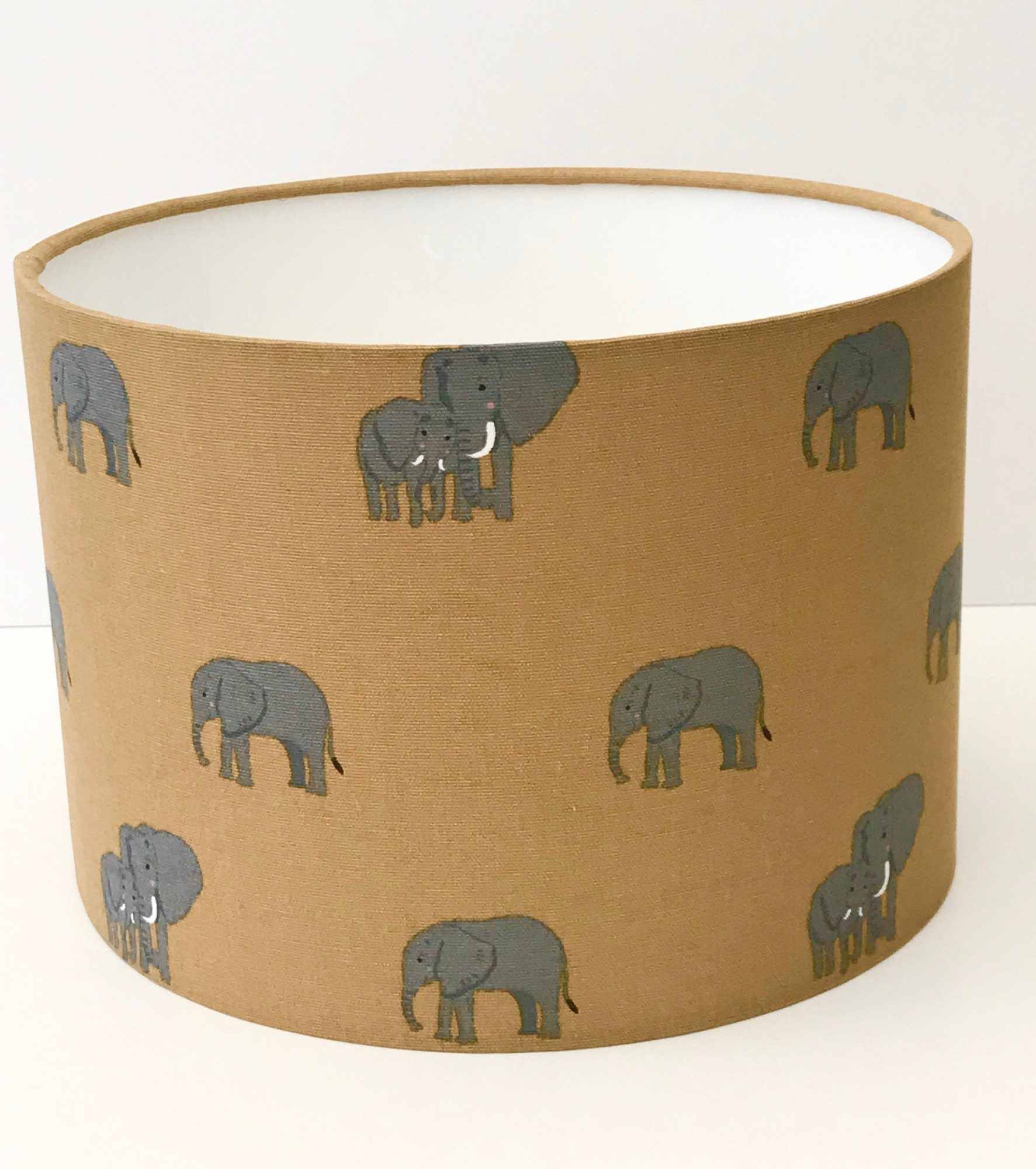 elephant print lampshade