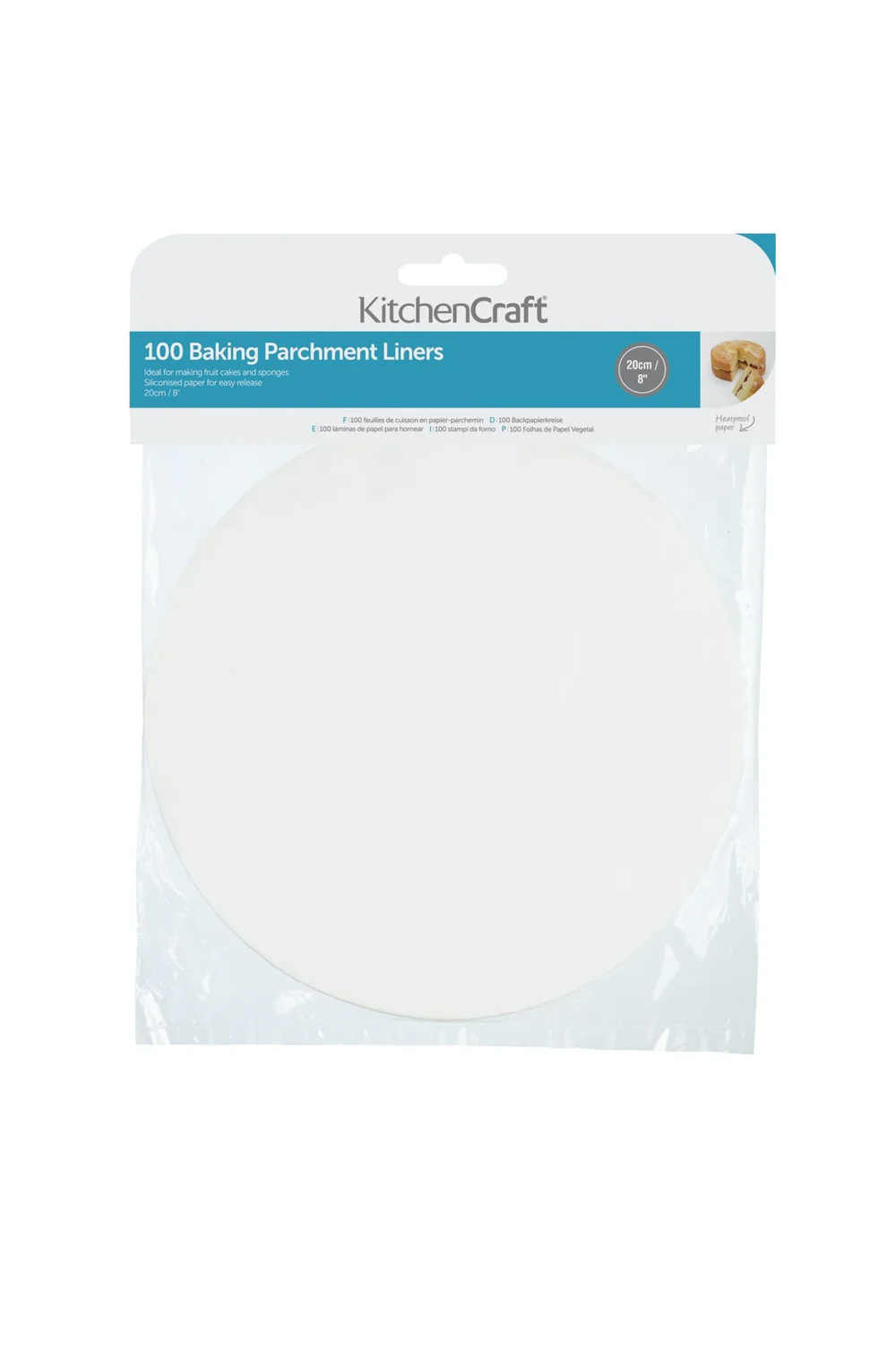 Kitchen Craft Round Siliconised Baking Sheets x100