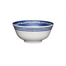 KitchenCraft Blue and White Greek-Style Ceramic Bowl KitchenCraft Blue and White Greek-Style Ceramic Bowl