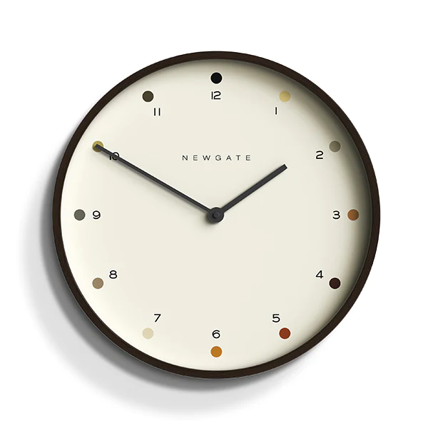 Newgate Mr Clarke Dot Wall Clock | Dark Wood