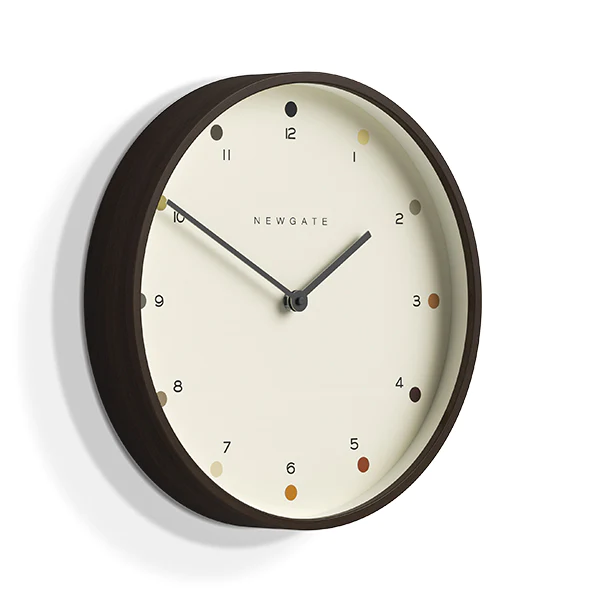 Newgate Mr Clarke Dot Wall Clock | Dark Wood