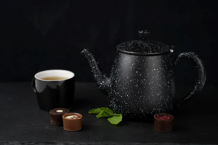 Café Olé Premium Teapot - Black Granite