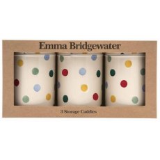 Emma Bridgewater Polka Dot Set Of 3 Round Caddies