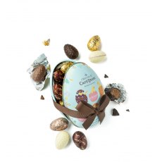 Caffe Tasse Egg Tin with 12 Assorted Praline Chocolate Eggs 144g