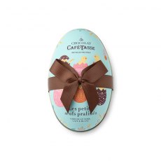 Caffe Tasse Egg Tin with 12 Assorted Praline Chocolate Eggs 144g