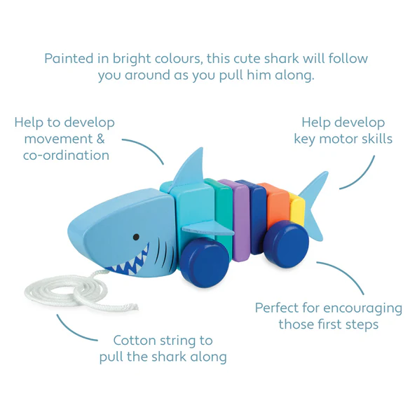 Orange Tree Toys Shark Pull Along Orange Tree Toys Shark Pull Along