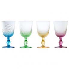 Anton Studio Designs Swirl Wine Glasses Set of 4