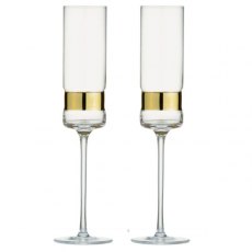 Anton Studio Designs Soho Champagne Flutes Gold Set of 2