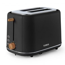 Tower Scandi 2 Slice Toaster Black