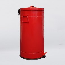 US Style Pedal Bin 20L Red