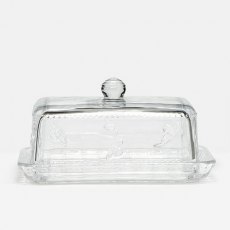 Joules Bees Glass Butter Dish