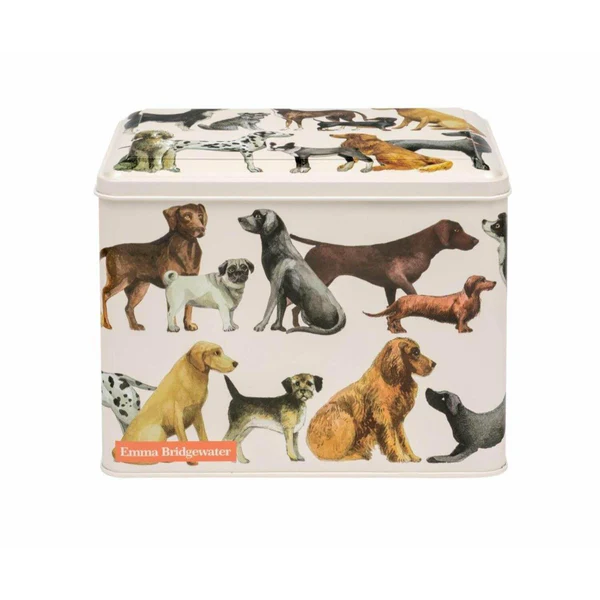 Emma Bridgewater Dogs Extra Large Caddy With Cornish Clotted Cream Shortbread 320g