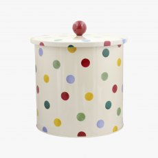 Emma Bridgewater Polka Dot Biscuit Barrel With Chocolate Chip Cookies 480g