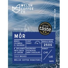 Welsh Coffee Co. Mor Whole Bean Coffee 250g