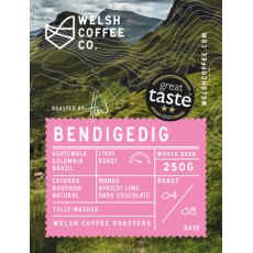 Welsh Coffee Co. Bendigedig Whole Bean Coffee 250g