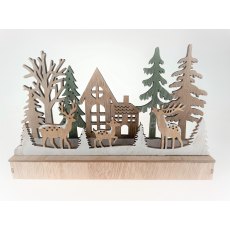 Forest Scene Christmas Decoration with LED