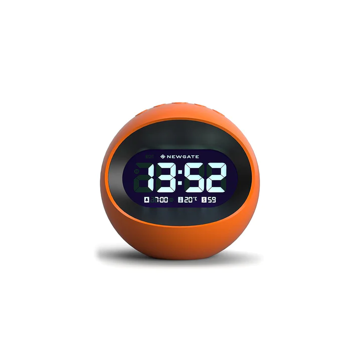 Newgate Centre of the Earth LCD Alarm in Orange