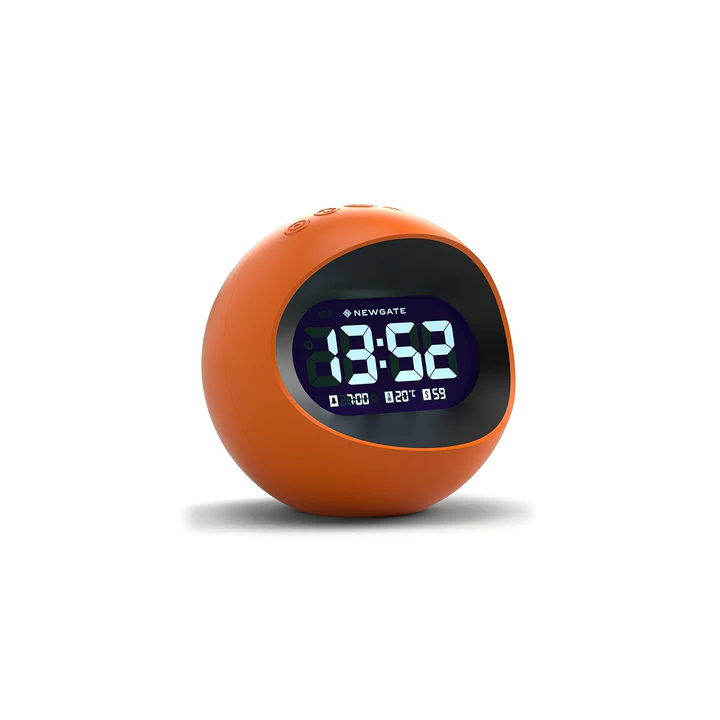 Newgate Centre of the Earth LCD Alarm in Orange